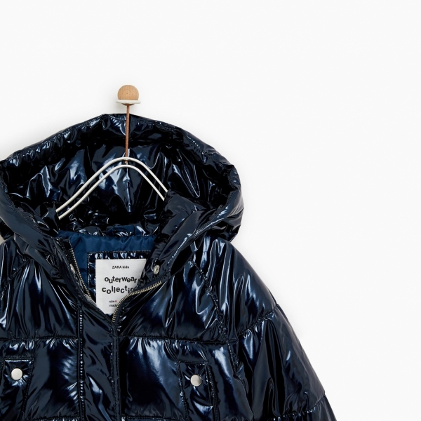 Vinyl Puffer Jacket - Ảnh 3