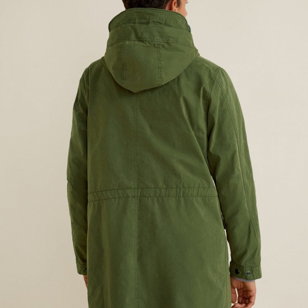 Quilted hooded parka - Ảnh 2