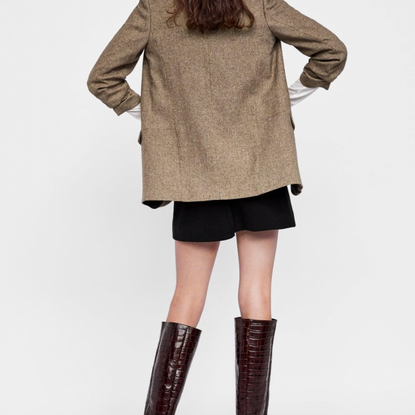 Herringbone Blazer - Ảnh 3