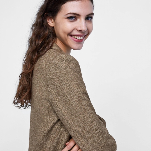 Herringbone Blazer - Ảnh 2