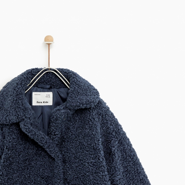 Faux Shearling Coat - Ảnh 4