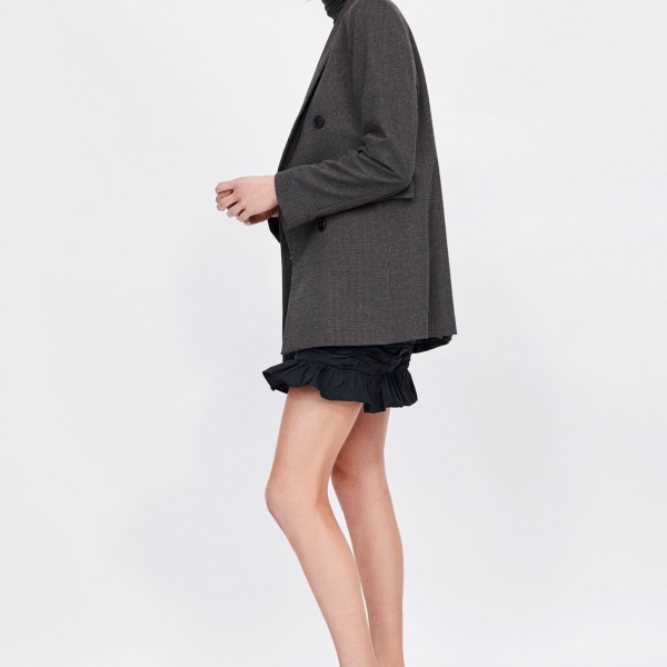 Check blazer with contrast buttons - Ảnh 4